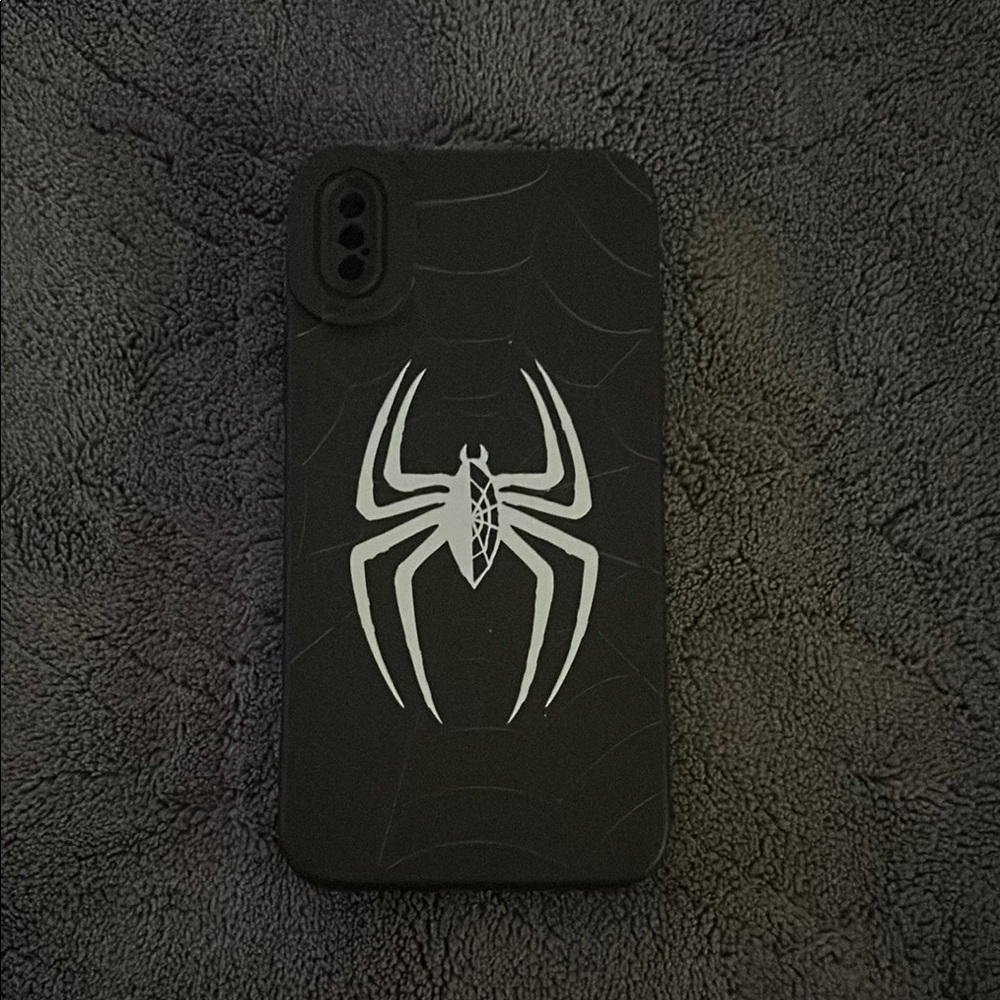 Black Spider Design Phone Case